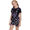 Eye Halloween Pattern Kids  Short Overalls View2