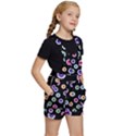 Eye Halloween Pattern Kids  Short Overalls View3