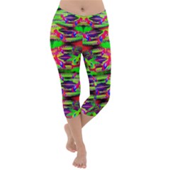 Lb Dino Lightweight Velour Capri Yoga Leggings by Thespacecampers