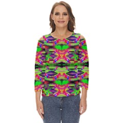 Lb Dino Cut Out Wide Sleeve Top