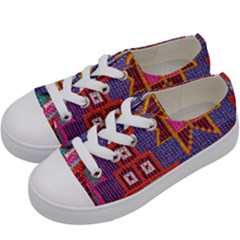 Abstrac-carpet Kids  Low Top Canvas Sneakers by nate14shop