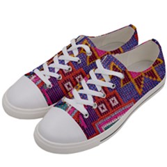 Abstrac-carpet Men s Low Top Canvas Sneakers by nate14shop