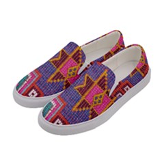 Abstrac-carpet Women s Canvas Slip Ons by nate14shop