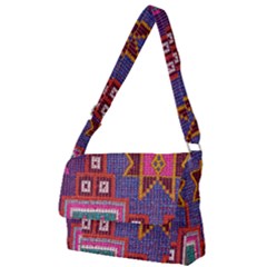 Abstrac-carpet Full Print Messenger Bag (l) by nate14shop