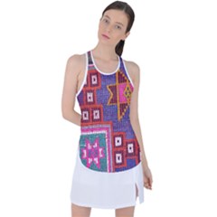 Abstrac-carpet Racer Back Mesh Tank Top by nate14shop