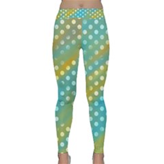 Abstract-polkadot 01 Classic Yoga Leggings by nate14shop