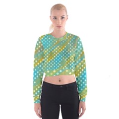 Abstract-polkadot 01 Cropped Sweatshirt by nate14shop