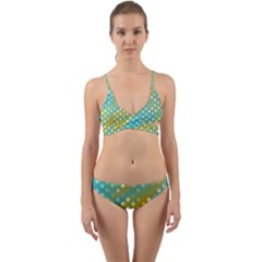 Abstract-polkadot 01 Wrap Around Bikini Set by nate14shop