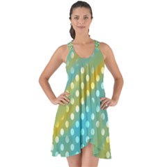 Abstract-polkadot 01 Show Some Back Chiffon Dress by nate14shop