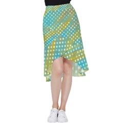 Abstract-polkadot 01 Frill Hi Low Chiffon Skirt by nate14shop