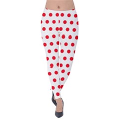 Abstract-polkadot 02 Velvet Leggings