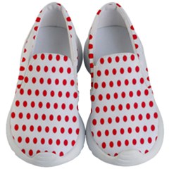 Abstract-polkadot 02 Kids Lightweight Slip Ons