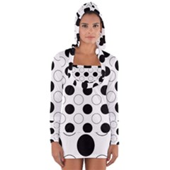 Abstract-polkadot 03 Long Sleeve Hooded T-shirt