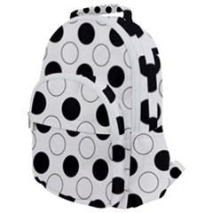 Abstract-polkadot 03 Rounded Multi Pocket Backpack