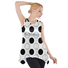 Abstract-polkadot 03 Side Drop Tank Tunic