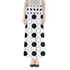 Abstract-polkadot 03 Full Length Maxi Skirt