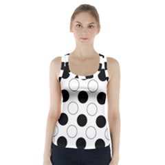 Abstract-polkadot 03 Racer Back Sports Top