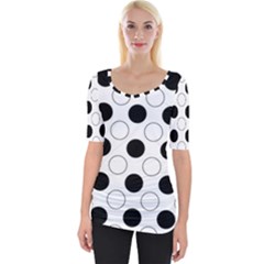 Abstract-polkadot 03 Wide Neckline Tee