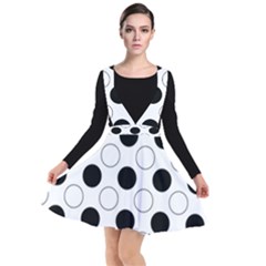 Abstract-polkadot 03 Plunge Pinafore Dress