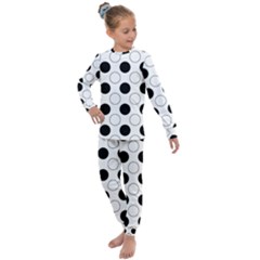 Abstract-polkadot 03 Kids  Long Sleeve Set 