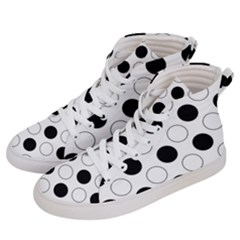 Abstract-polkadot 03 Men s Hi-top Skate Sneakers