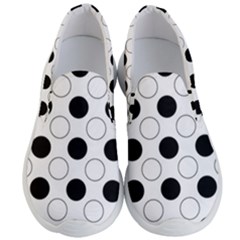 Abstract-polkadot 03 Men s Lightweight Slip Ons