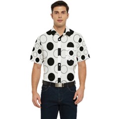 Abstract-polkadot 03 Men s Short Sleeve Pocket Shirt  by nate14shop