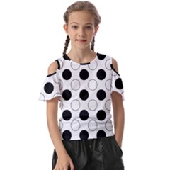 Abstract-polkadot 03 Kids  Butterfly Cutout Tee by nate14shop