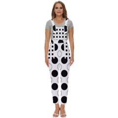 Abstract-polkadot 03 Women s Pinafore Overalls Jumpsuit by nate14shop