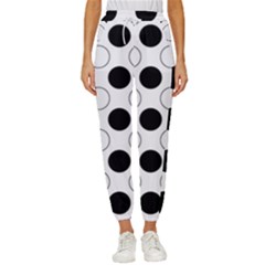 Abstract-polkadot 03 Cropped Drawstring Pants by nate14shop