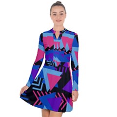 Memphis Long Sleeve Panel Dress by nate14shop