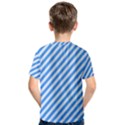 Stripes-lines Blue Kids  Cotton Tee View2