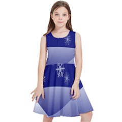 Snowflakes Kids  Skater Dress by nate14shop