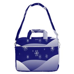 Snowflakes Macbook Pro 16  Shoulder Laptop Bag by nate14shop