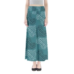 Seamless-pattern Full Length Maxi Skirt