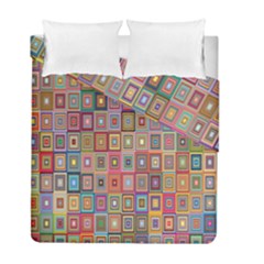 Retro Duvet Cover Double Side (full/ Double Size) by nate14shop