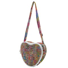 Retro Heart Shoulder Bag by nate14shop