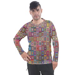 Retro Men s Pique Long Sleeve Tee