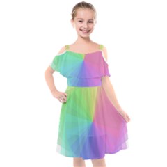 The-sun Kids  Cut Out Shoulders Chiffon Dress by nate14shop