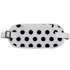 Polkadots White Rounded Waist Pouch by nate14shop