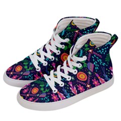 Pattern-vector Women s Hi-top Skate Sneakers