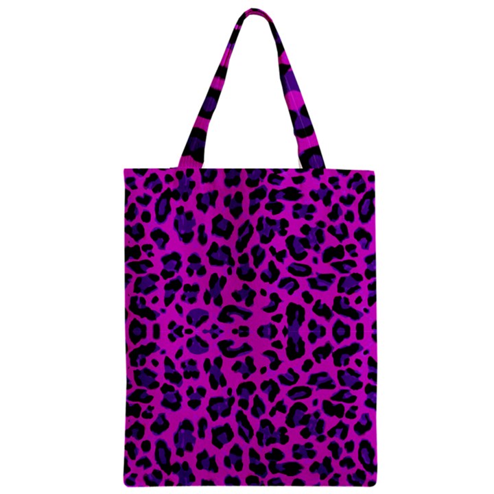 Pattern-tiger-purple Zipper Classic Tote Bag