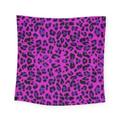 Pattern-tiger-purple Square Tapestry (small) by nate14shop