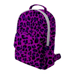 Pattern-tiger-purple Flap Pocket Backpack (large) by nate14shop