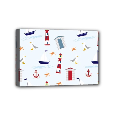 Nautical-ilustrasi Mini Canvas 6  X 4  (stretched) by nate14shop