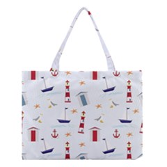 Nautical-ilustrasi Medium Tote Bag