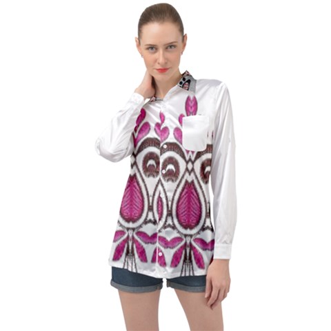 Im Fourth Dimension Colour 2 Long Sleeve Satin Shirt by imanmulyana