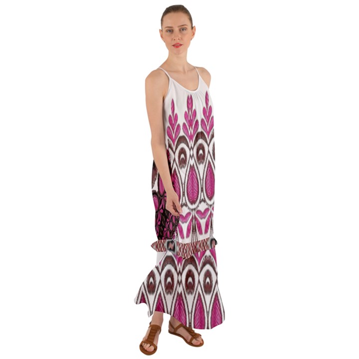 IM Fourth Dimension Colour 2 Cami Maxi Ruffle Chiffon Dress