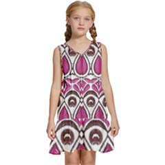 Im Fourth Dimension Colour 2 Kids  Sleeveless Tiered Mini Dress by imanmulyana