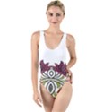 IM Fourth Dimension Colour 3 High Leg Strappy Swimsuit View1